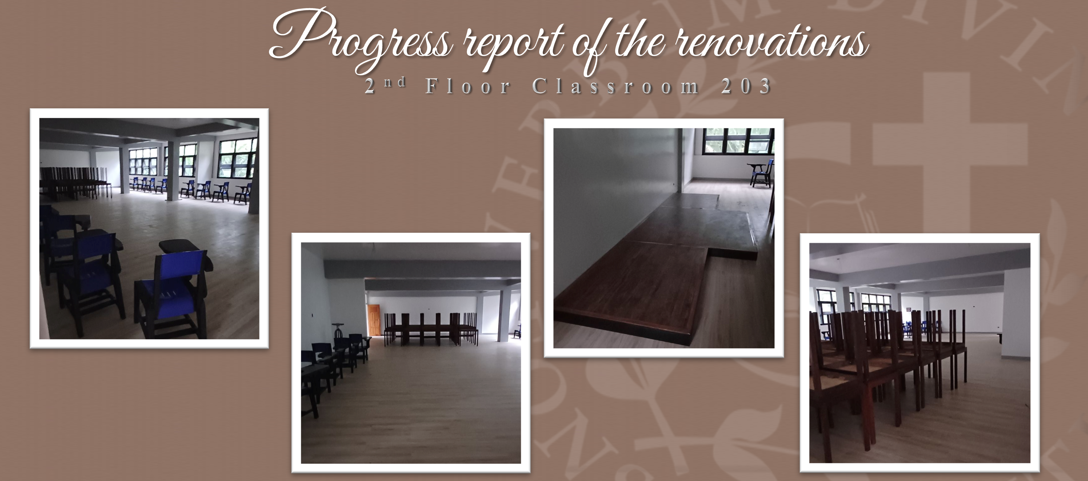 Progress report of the renovations (2nd Floor Room 203)